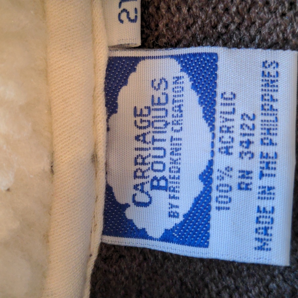 NWT Size 2 T jacket, Coat.  Sherpa fleece collar, Brown & beige  sweater knit, - Picture 2 of 12
